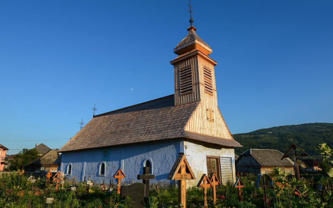 The wooden church "The Holy Archangels Michael and Gabriel" from Strâmtura 
