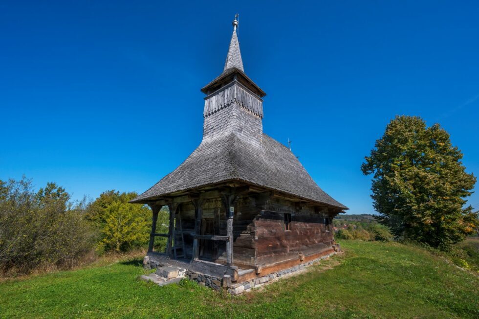 The wooden church "The Holy Archangels Michael and Gabriel" from Orțîța 